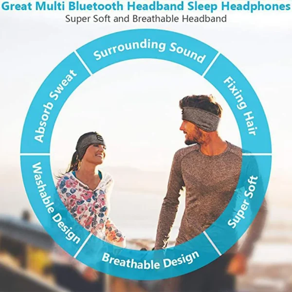 Wireless Bluetooth Earphone Sleeping Band - Image 4