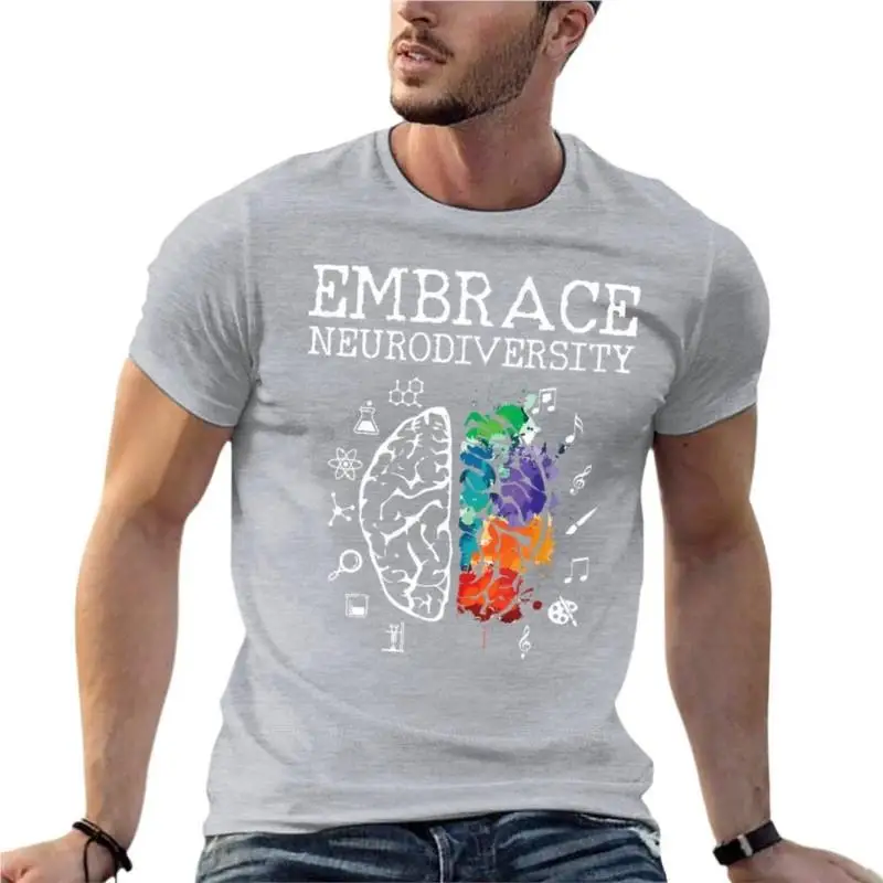 Neurodiversity - Embrace Adhd Autism T-Shirt - Image 4