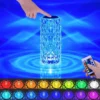 LED Crystal Table Lamp Rose Light Projector
